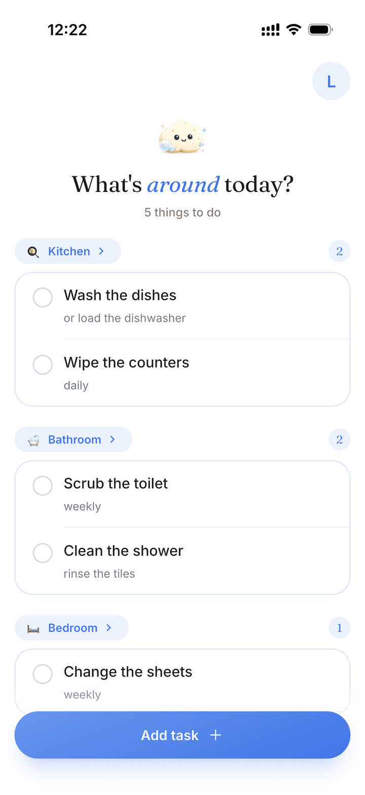 Lino home screen